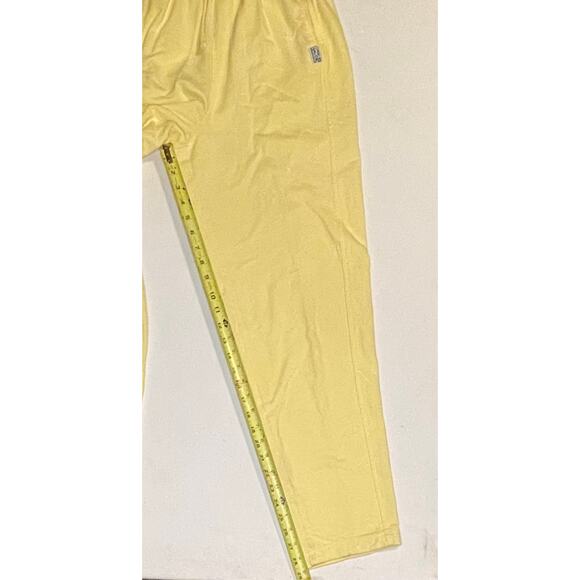 Vintage Cre8 Havoc Sportswear 100% Cotton Jogger Pant Yellow Men’s Lg Unisex M-L - Picture 7 of 10